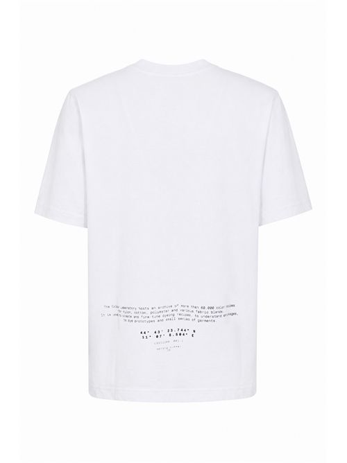 T-shirt 2100001 in cotone con stampa logo Bianco STONE ISLAND | 2100001S0362V0001